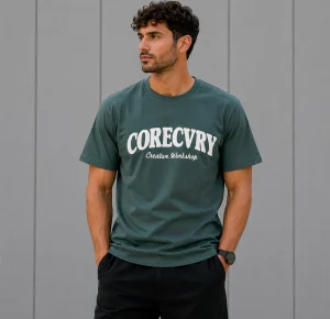 تیشرت مردانه یقه گرد پنبه سوپر نخ corecvry-عکس1